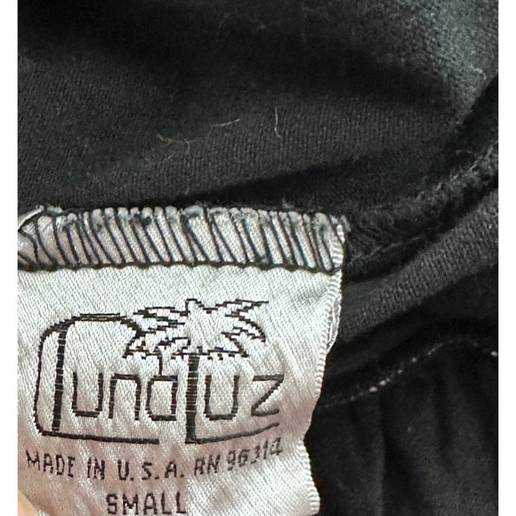 Luna Luz Belleza logenlook Grunge black 3/4 sleeves black dress size S - Picture 3 of 10